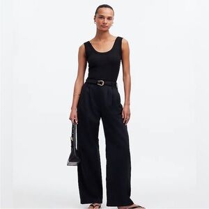 Madewell Black Wide Leg Harlow Pant Size 10